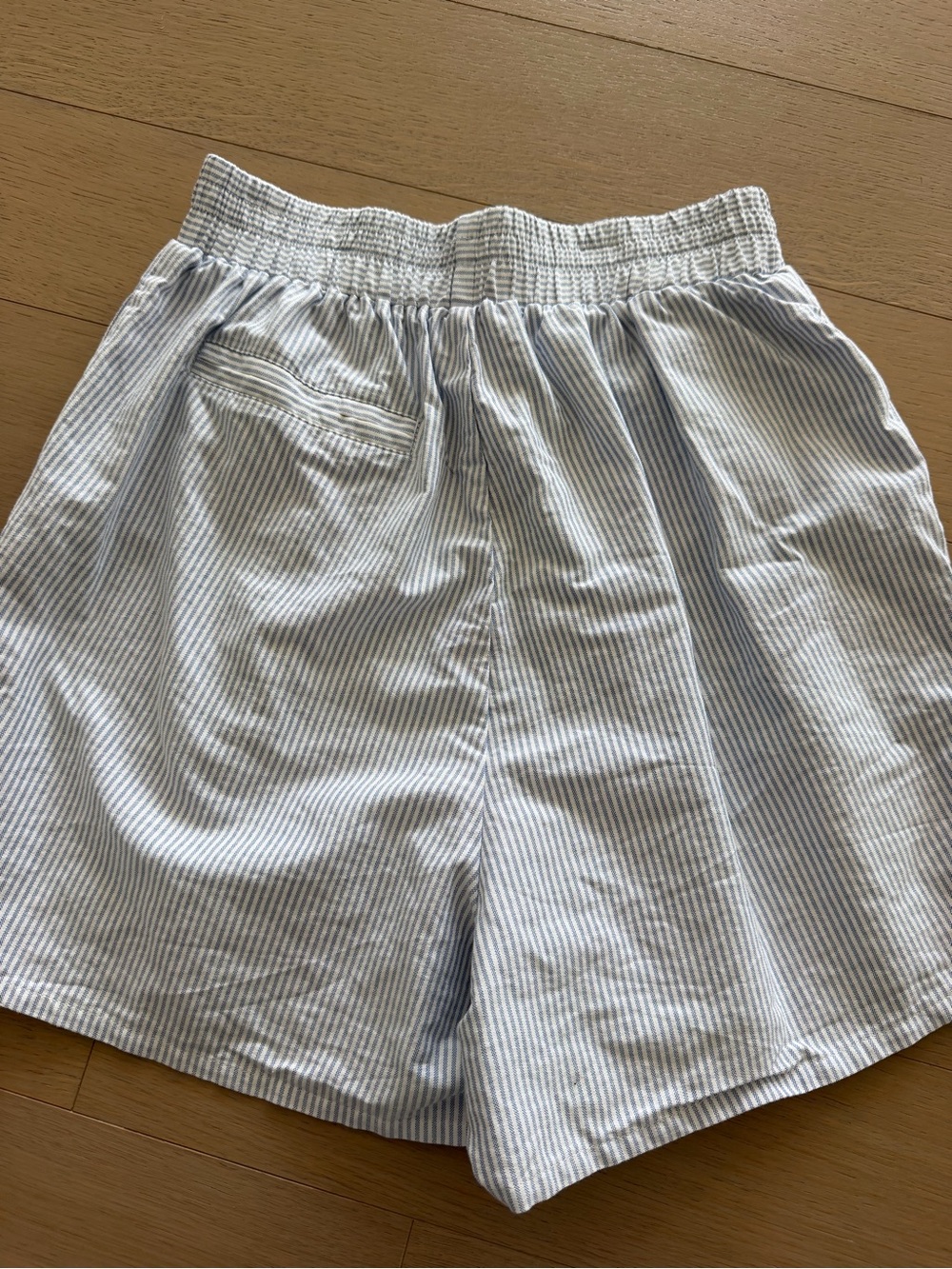 Djerf Avenue Blue Striped Cotton Short Set - Picture 5 of 6